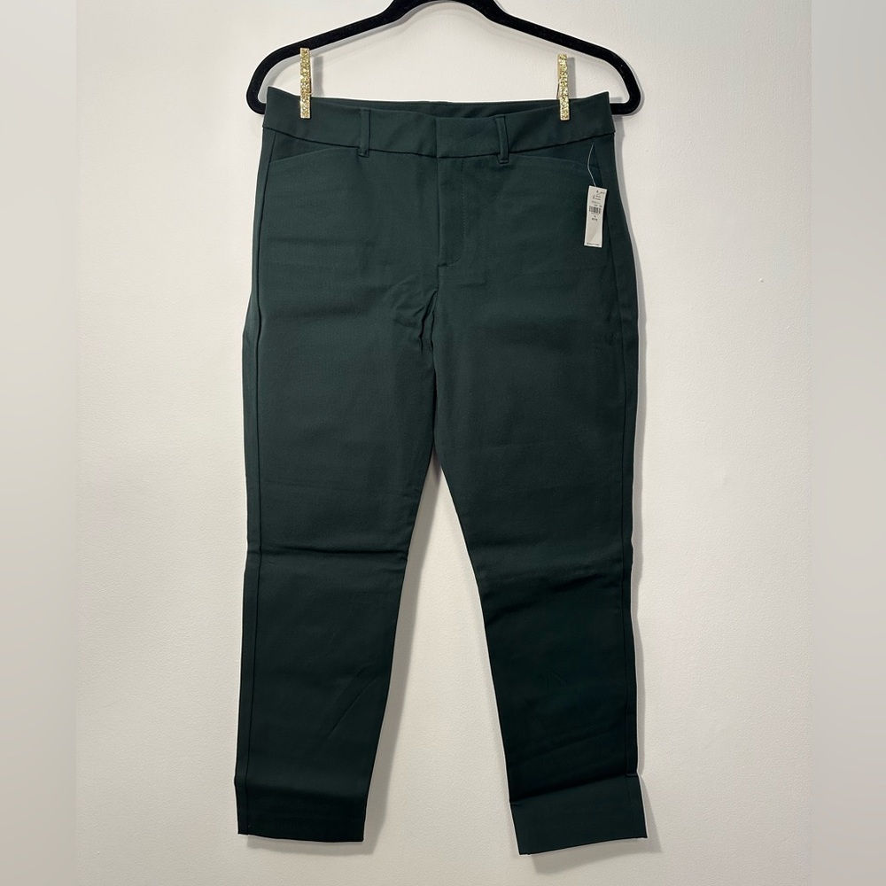 NWT Old Navy High-Waisted Pixie Skinny Ankle Pants Size 10P in Forest Canopy